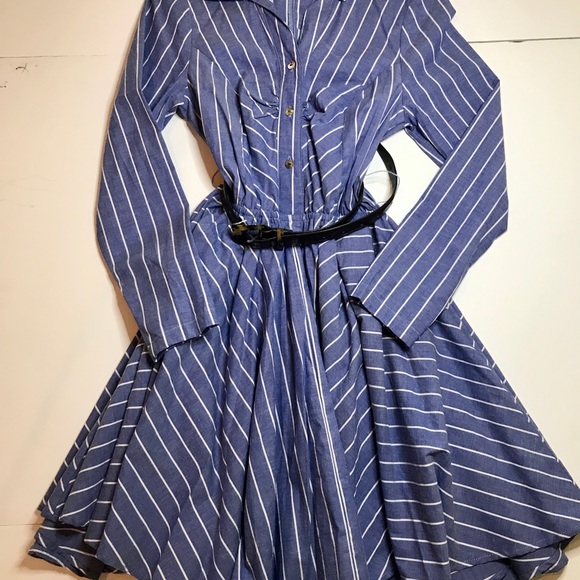 Venus Striped Flared Dress - Picture 4 of 6